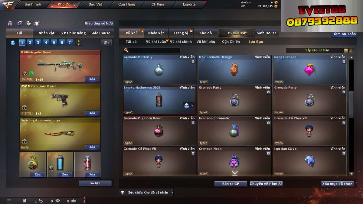shop acc cf uy tin gia re